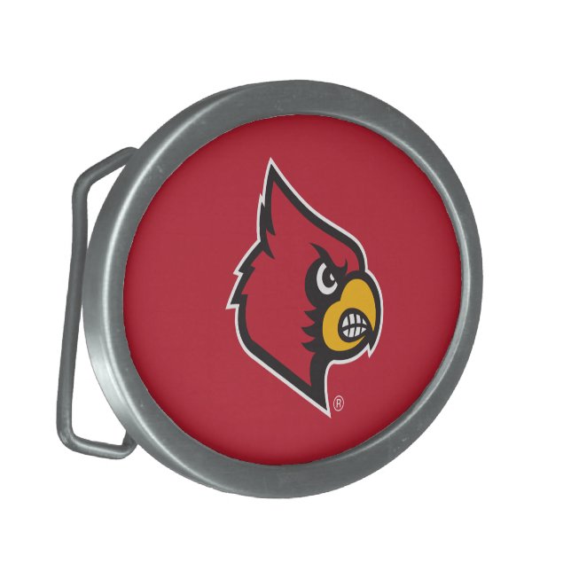 Louisville Cardinal Oval Belt Buckle