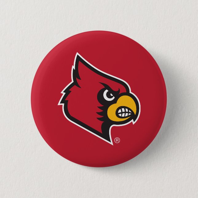 Louisville Cardinal Pinback Button (Front)