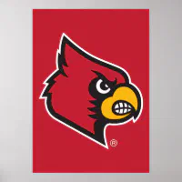 University Louisville Cardinal Logos Sticker | Zazzle