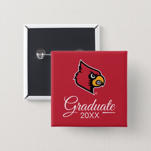 Louisville Cardinals Graduate Button