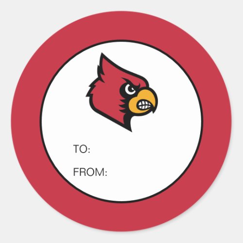 Louisville Cardinals Graduate Classic Round Sticker