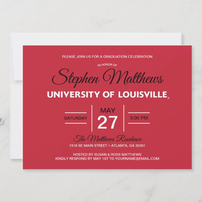 Louisville Cardinals Graduate Invitation