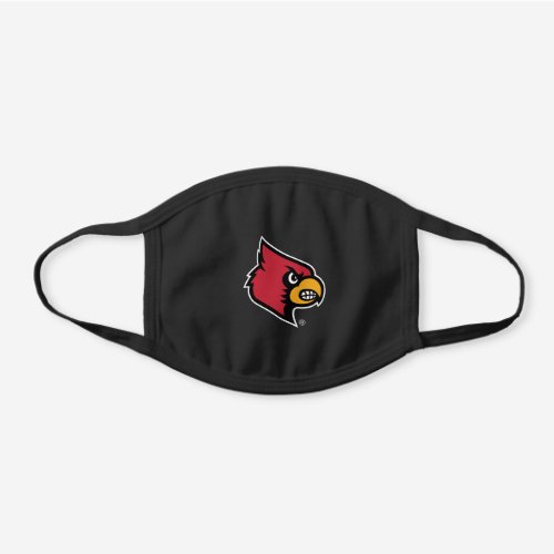 Louisville Cardinals Logo Black Cotton Face Mask