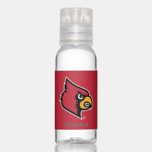 Louisville Cardinals Logo Hand Sanitizer (Front)