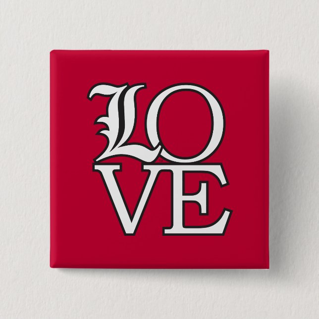 Louisville Cardinals Love Button (Front)