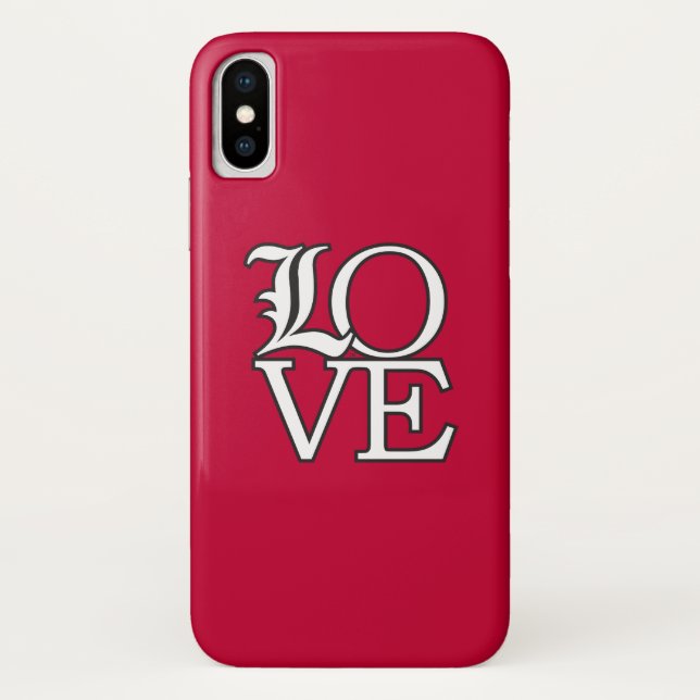 Louisville Cardinals Love Case-Mate iPhone Case (Back)