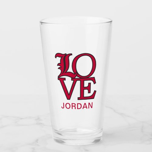 Louisville Cardinals Love Glass