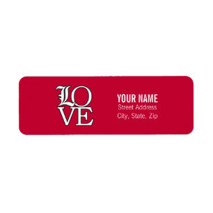 Louisville Cardinals Love Label