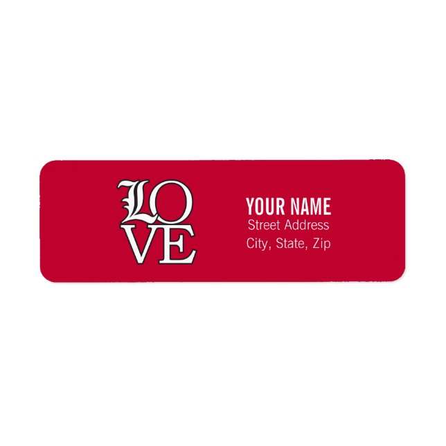 Louisville Cardinals Love Label (Front)