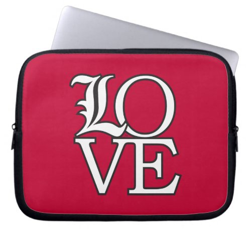 Louisville Cardinals Love Laptop Sleeve