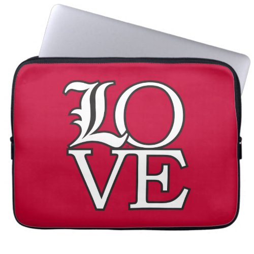 Louisville Cardinals Love Laptop Sleeve