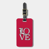 Louisville Cardinals Red Laser Engraved Luggage Tag