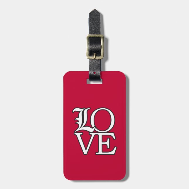 Louisville Cardinals Love Luggage Tag (Front Vertical)