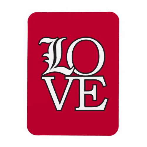 Louisville Cardinals Love Magnet