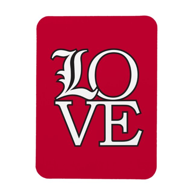 Louisville Cardinals Love Magnet (Vertical)