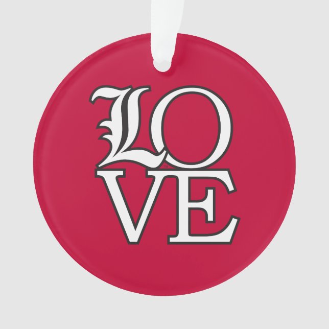 Louisville Cardinals Love Ornament (Front)
