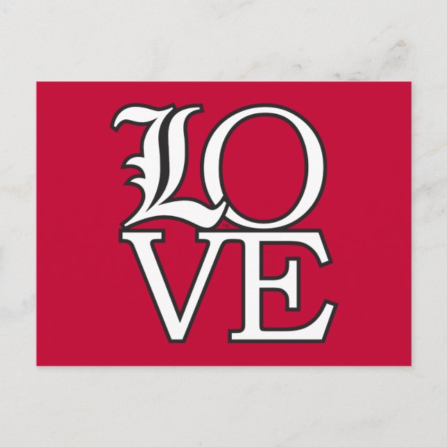 Louisville Cardinals Love Postcard (Front)