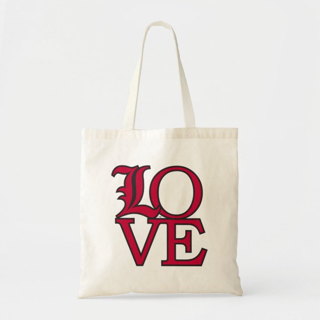 Louisville Cardinals Love Tote Bag (Front)