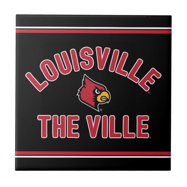 Louisville Cardinals | The Ville Ceramic Tile (Front)