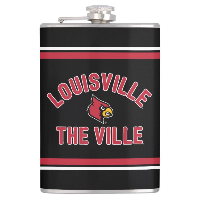 Louisville Cardinals | The Ville Hip Flask (Front)