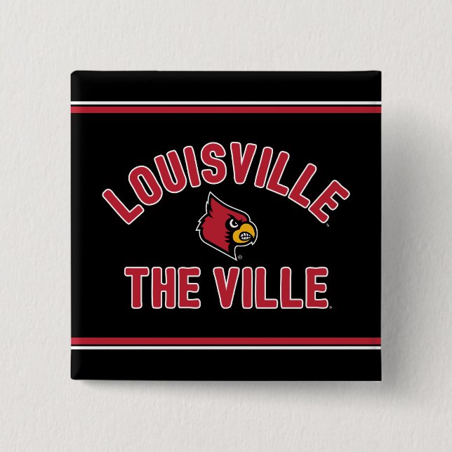 Louisville Cardinals | The Ville Pinback Button (Front)