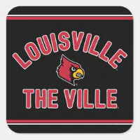University Louisville Cardinal Logos Sticker