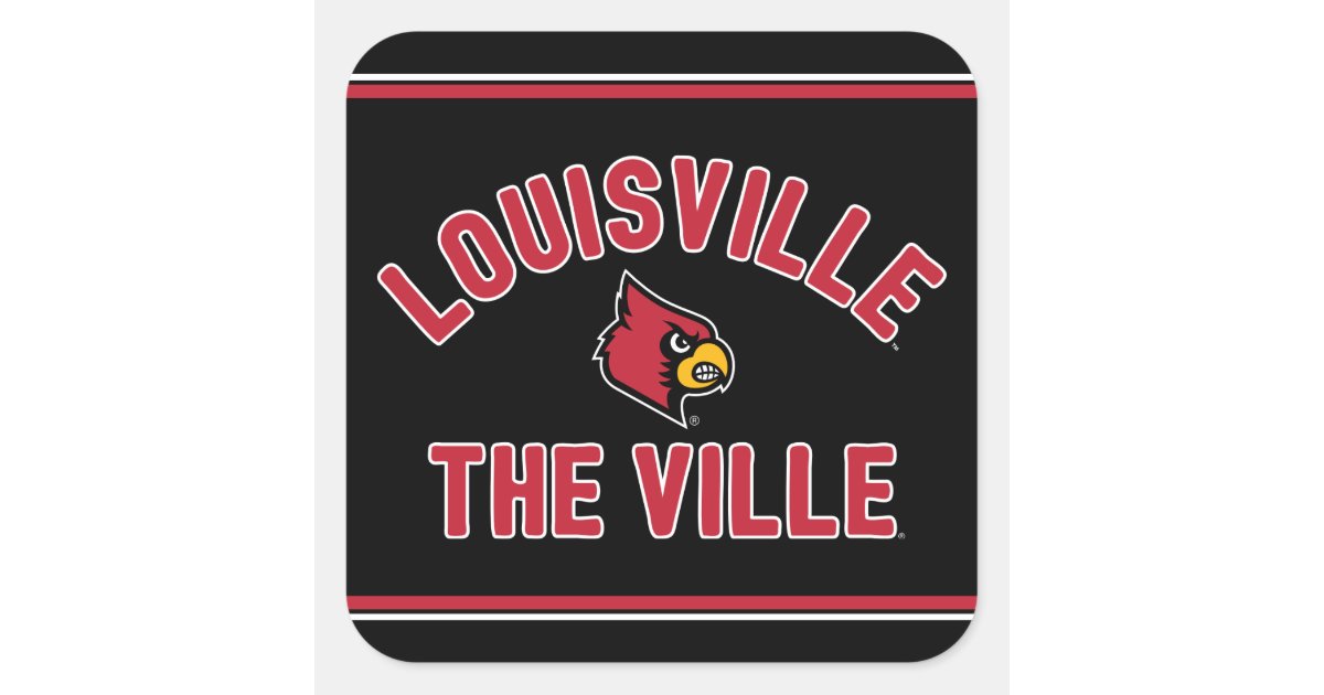University Louisville Cardinal Logos Sticker, Zazzle