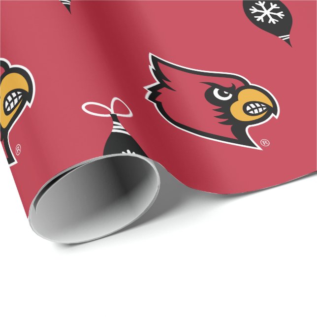 Louisville Cardinals Wrapping Paper (Roll Corner)