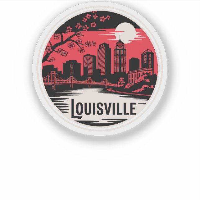 Louisville City Kentucky USA Sticker (Front)