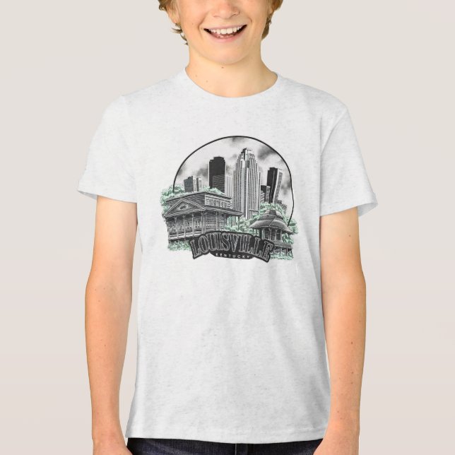 Louisville City Kentucky USA Tri-Blend Shirt (Front)