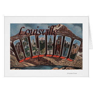 Louisville, Colorado - Large Letter Scenes Cards