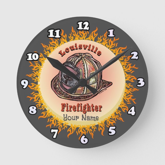 Louisville Firefighter clock (Front)