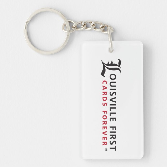 Louisville First, Cards Forever Keychain (Front)