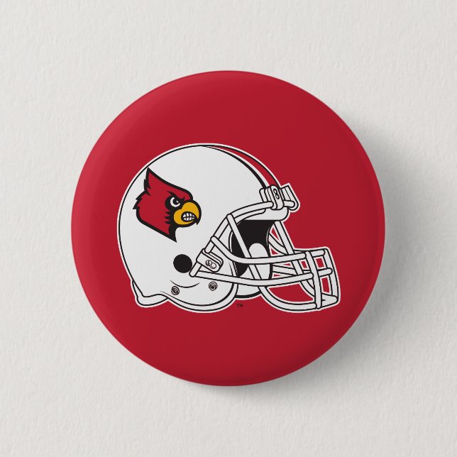 Louisville Football Helmet Pinback Button (Front)