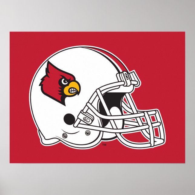 Louisville Football Helmet Poster (Front)