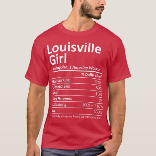 LOUISVILLE GIRL KY KENTUCKY Funny City Home Roots  T_Shirt