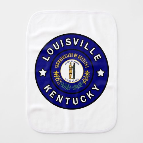 Louisville Kentucky Baby Burp Cloth