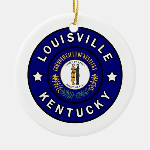 Louisville Kentucky Ceramic Ornament