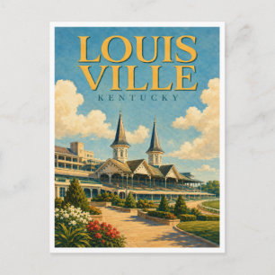 Louisville Kentucky Churchill Downs GeoSaga Postcard