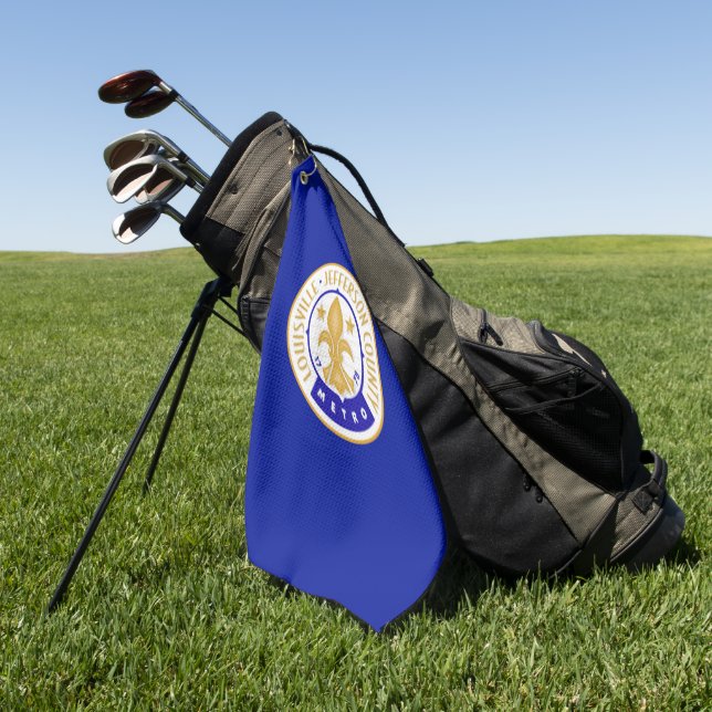 Louisville (Kentucky) city flag Golf Towel (Green)