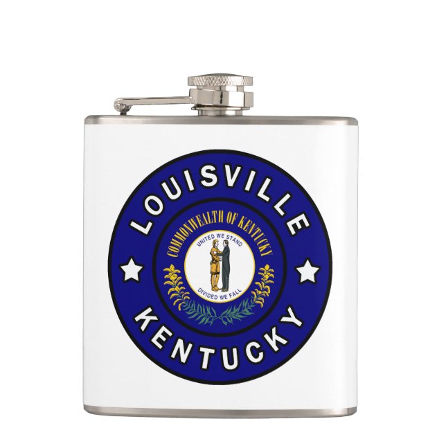 Louisville Kentucky Flask (Front)