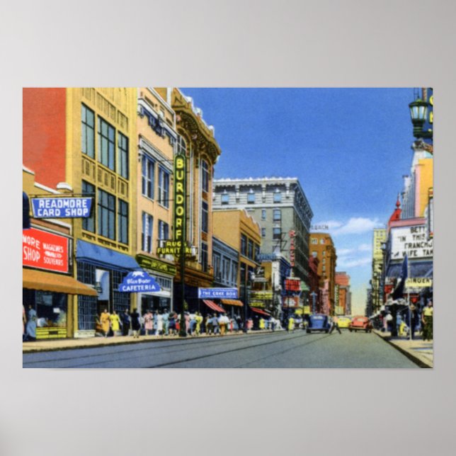 Louisville Kentucky Fourth Street Poster (Front)