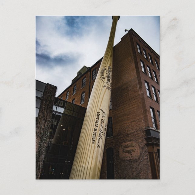 LOUISVILLE KENTUCKY GIANT BASEBALL BAT Postcard (Front)