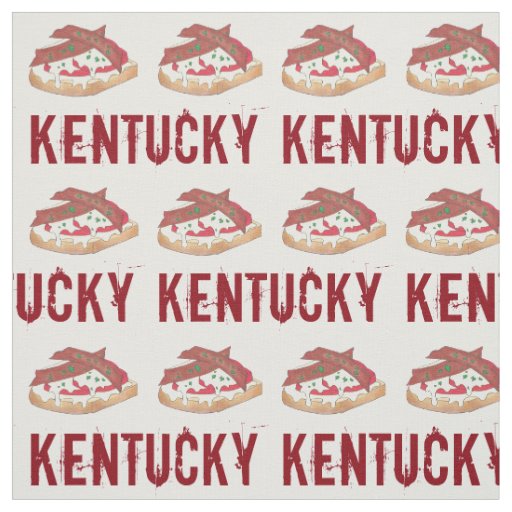 Louisville Kentucky Hot Brown Openface Sandwich KY Fabric