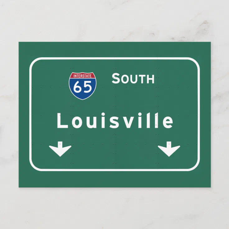 Louisville Kentucky kt Interstate Highway Freeway Postcard | Zazzle