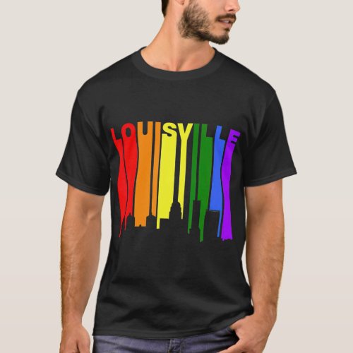 Louisville Kentucky LGBQ Gay Pride Rainbow T_Shirt