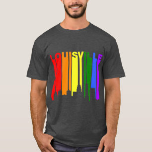 Louisville Kentucky LGBQ Gay Pride Rainbow T-Shirt