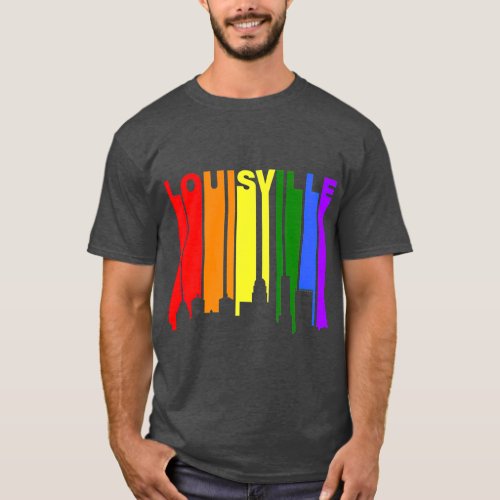 Louisville Kentucky LGBQ Gay Pride Rainbow T_Shirt