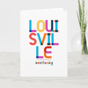 Louisville Kentucky Mid Century, Pop Art, Card