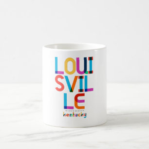 Louisville Kentucky Mid Century, Pop Art, Coffee Mug